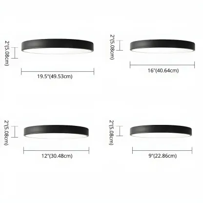 Modern Acrylic LED Flush Ceiling Light for Living Room Image - 12