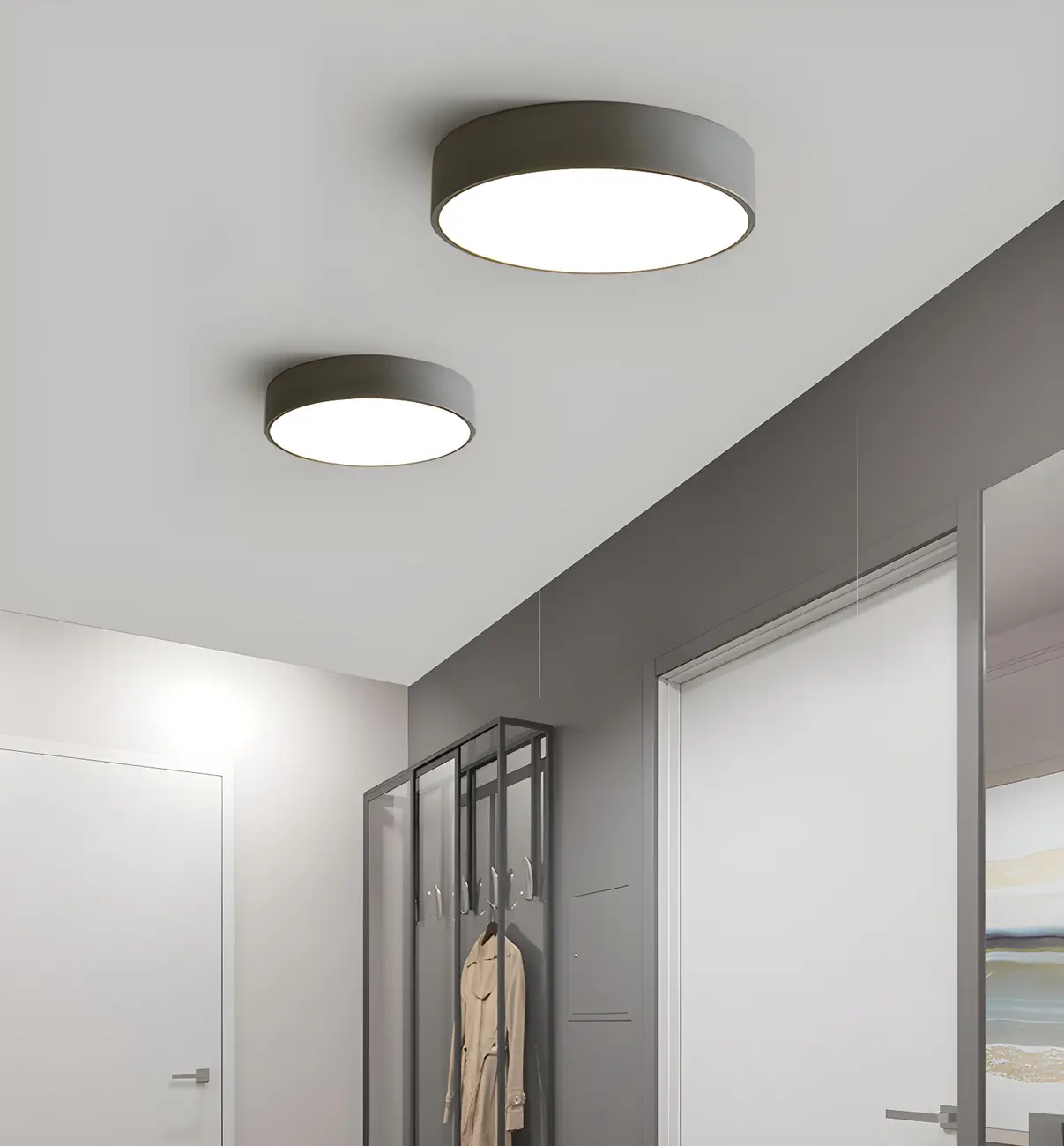 Modern Acrylic LED Flush Ceiling Light for Living Room Image - 20 | homeyfad