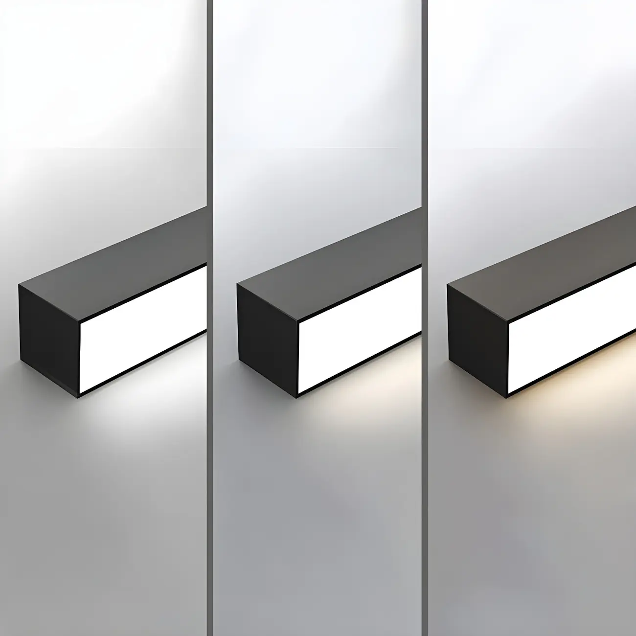 Modern Black Aluminum LED Rectangle Flush Mount Ceiling Light Image - 10 | homeyfad