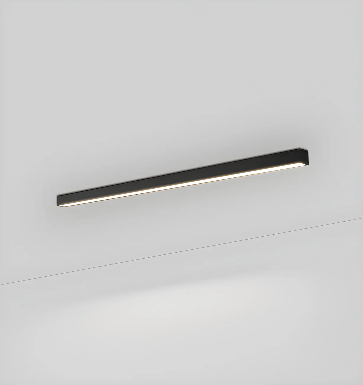 Modern Black Aluminum LED Rectangle Flush Mount Ceiling Light Image - 13 | homeyfad