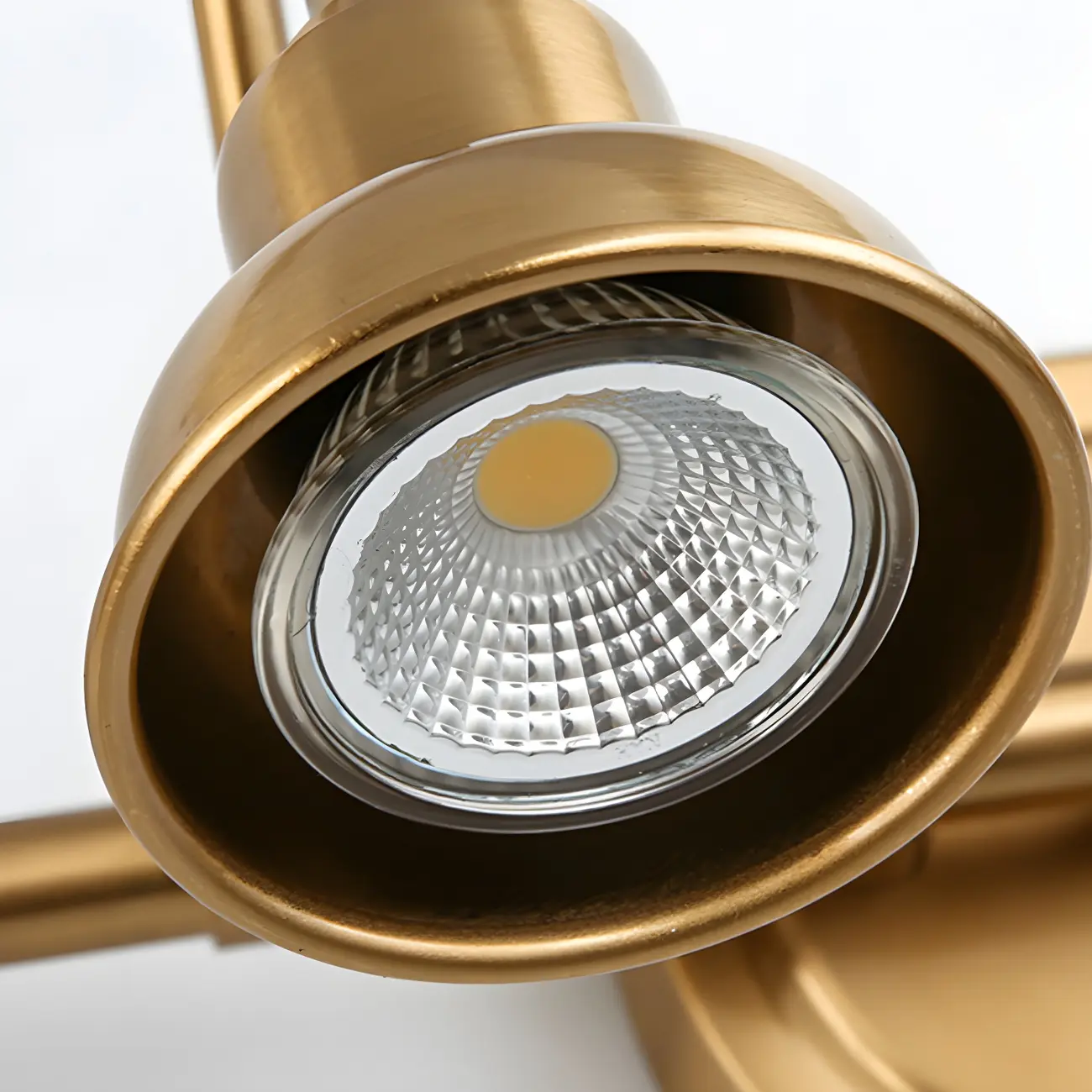 Minimalist Brass LED Vanity Light with Subdued Light for Bathroom Image - 7 | homeyfad