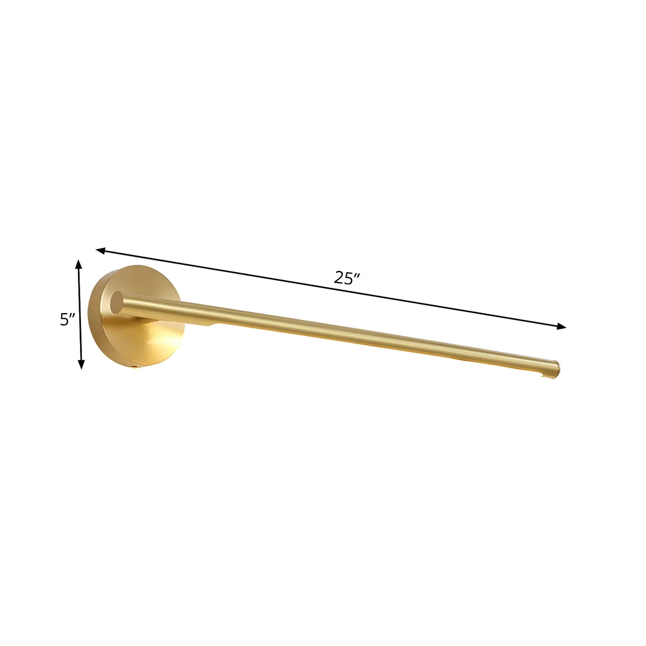 Colonial Gold Bar Shape Bathroom LED Vanity Light | homeyfad