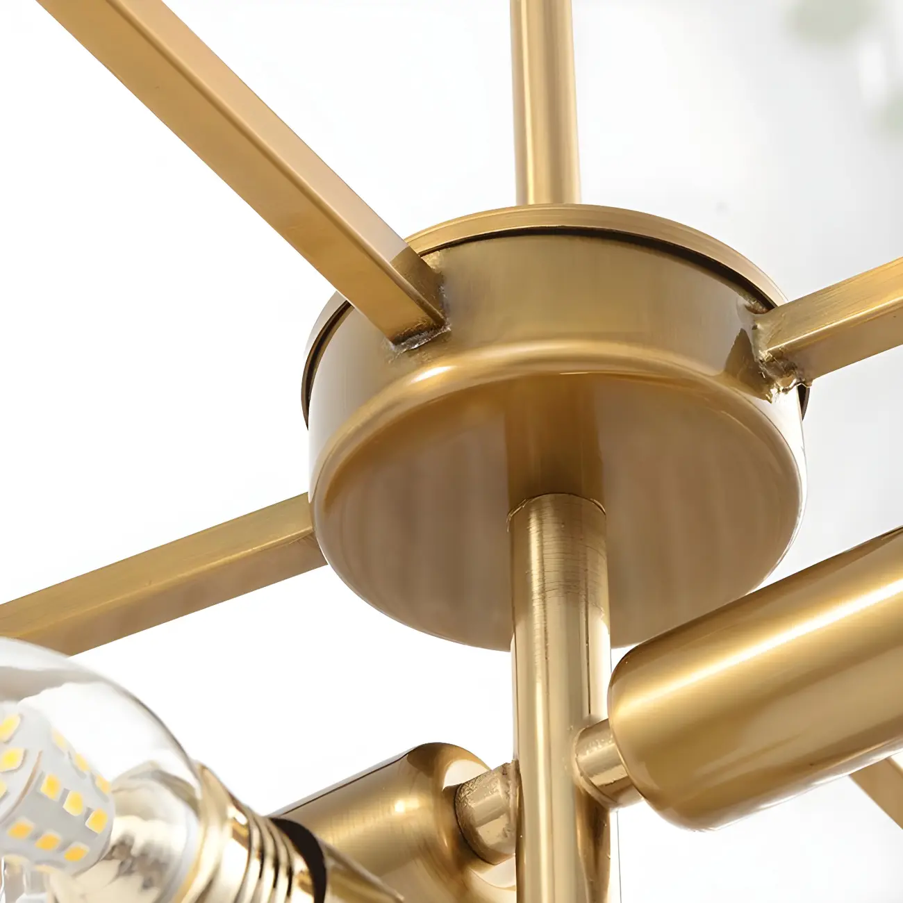 Kitchen Modern Brass Crystal Oval Island Chandelier Image - 7 | homeyfad