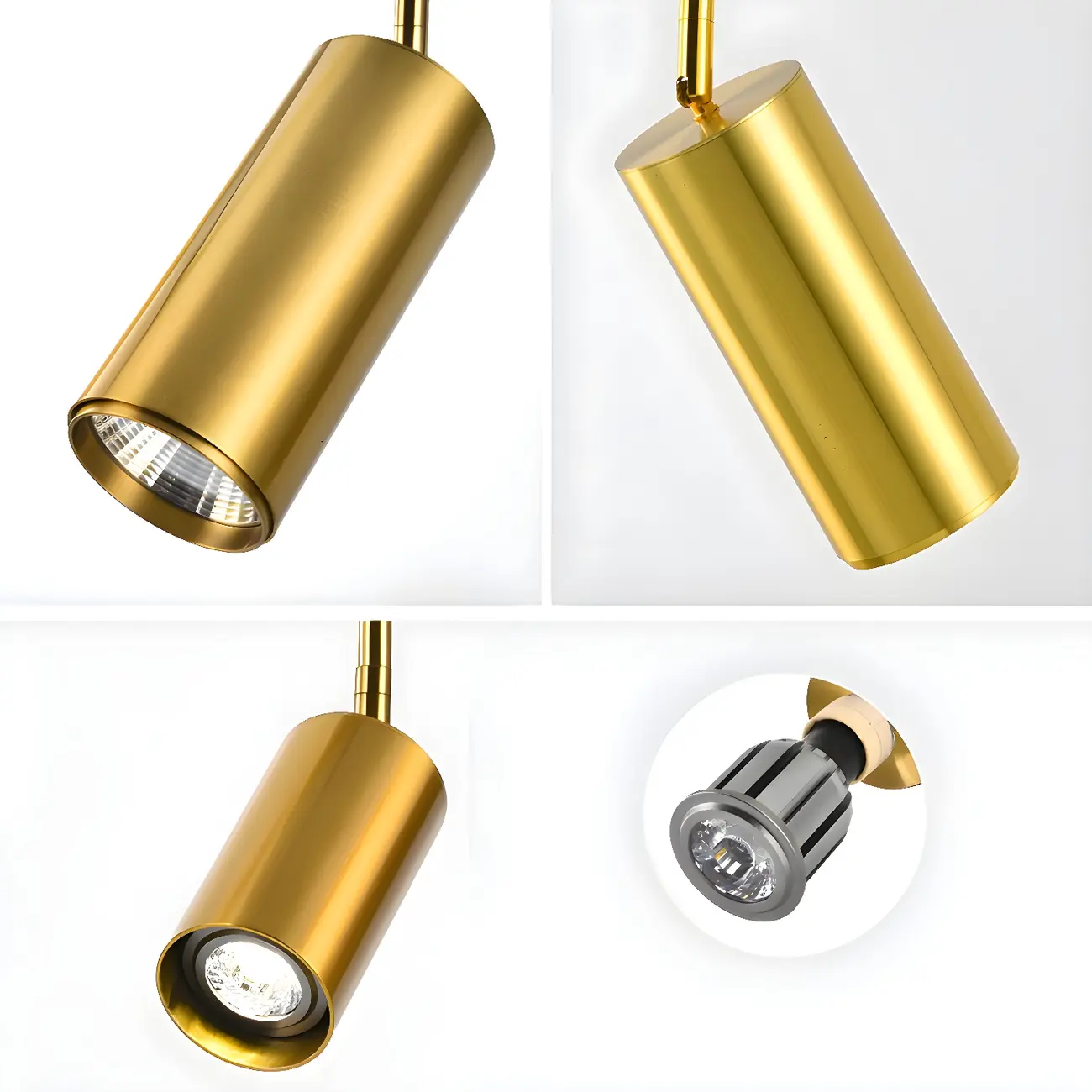 Modern Gold Track Lighting Fixture for Living Room Image - 19 | homeyfad