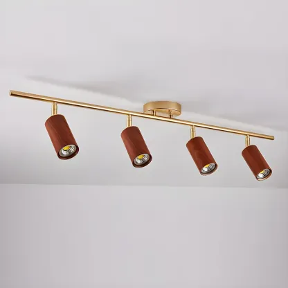 Modern 4-Light LED Fixed Track Light with Adjustable Head