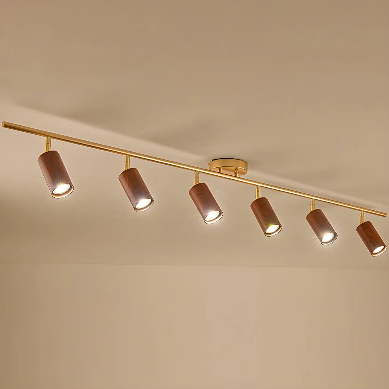 Modern 4-Light LED Fixed Track Light with Adjustable Head | homeyfad