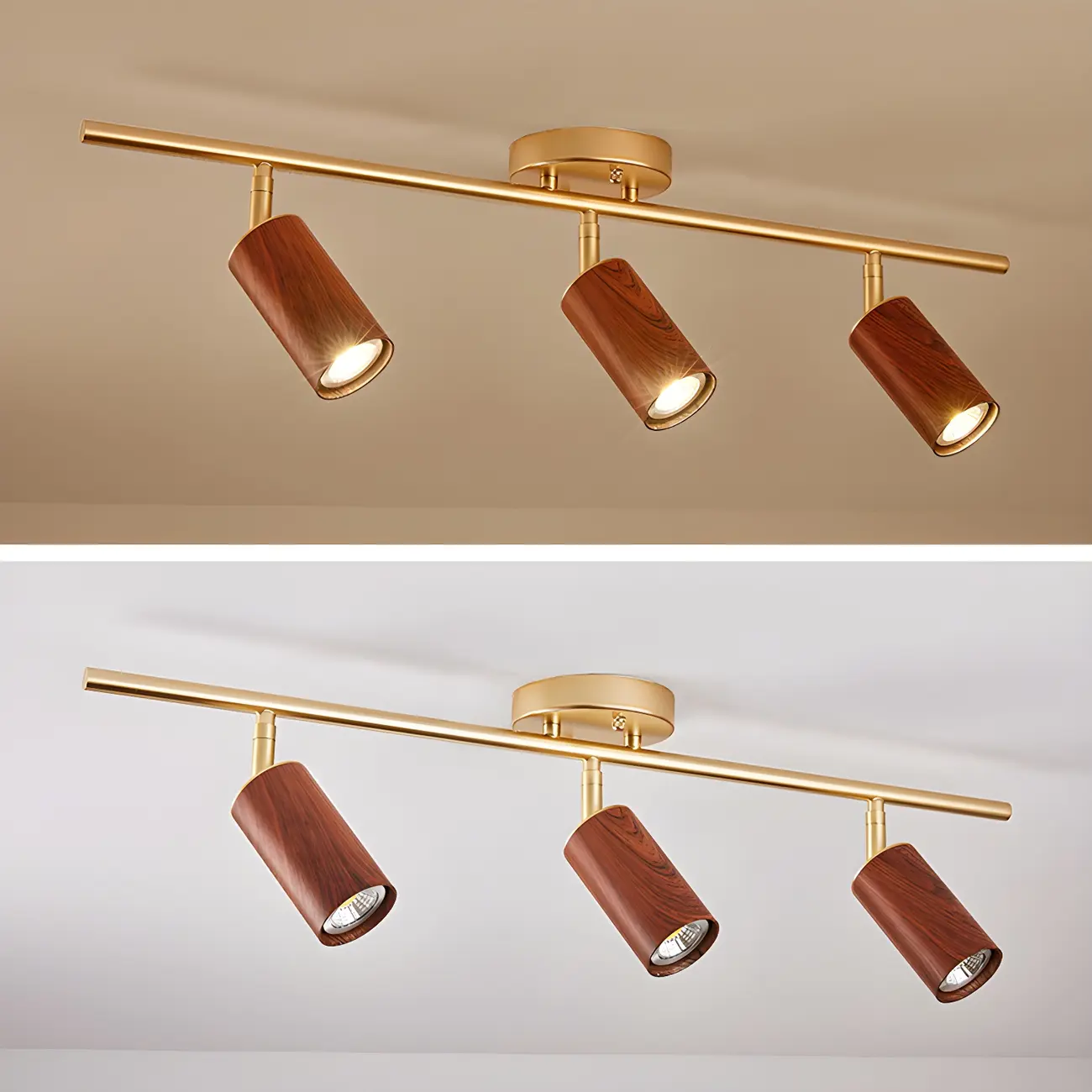 Modern 4-Light LED Fixed Track Light with Adjustable Head | homeyfad