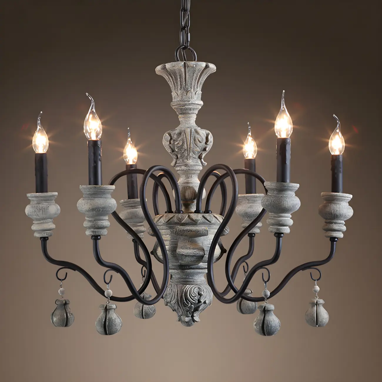 Black Classical Metal Crystal Chandelier Vintage Design | homeyfad