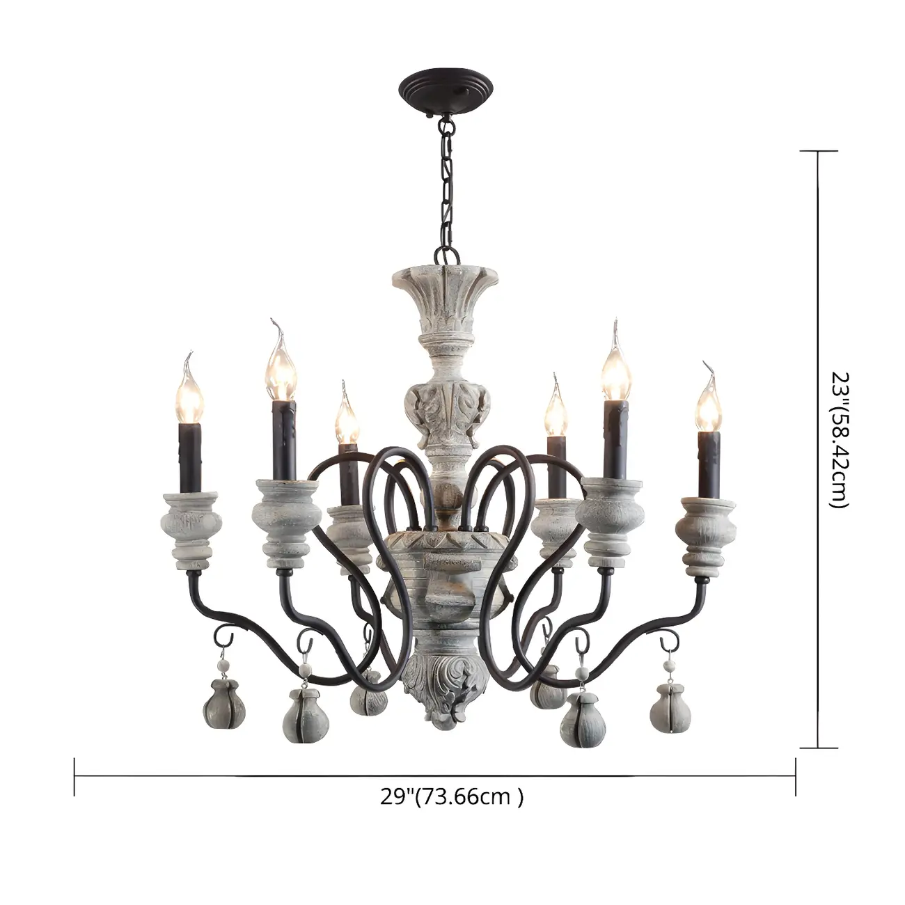 Black Classical Metal Crystal Chandelier Vintage Design | homeyfad