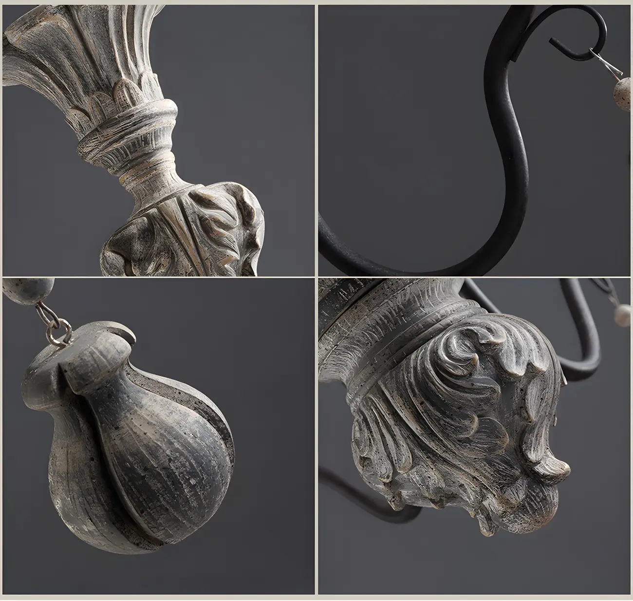 Black Classical Metal Crystal Chandelier Vintage Design | homeyfad