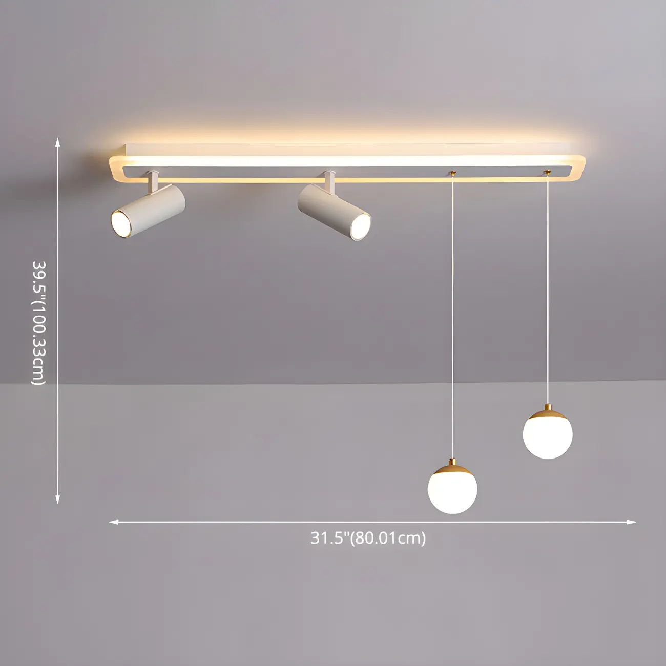 Modern White Metal LED Island Light Globe Pendant Image - 10 | homeyfad