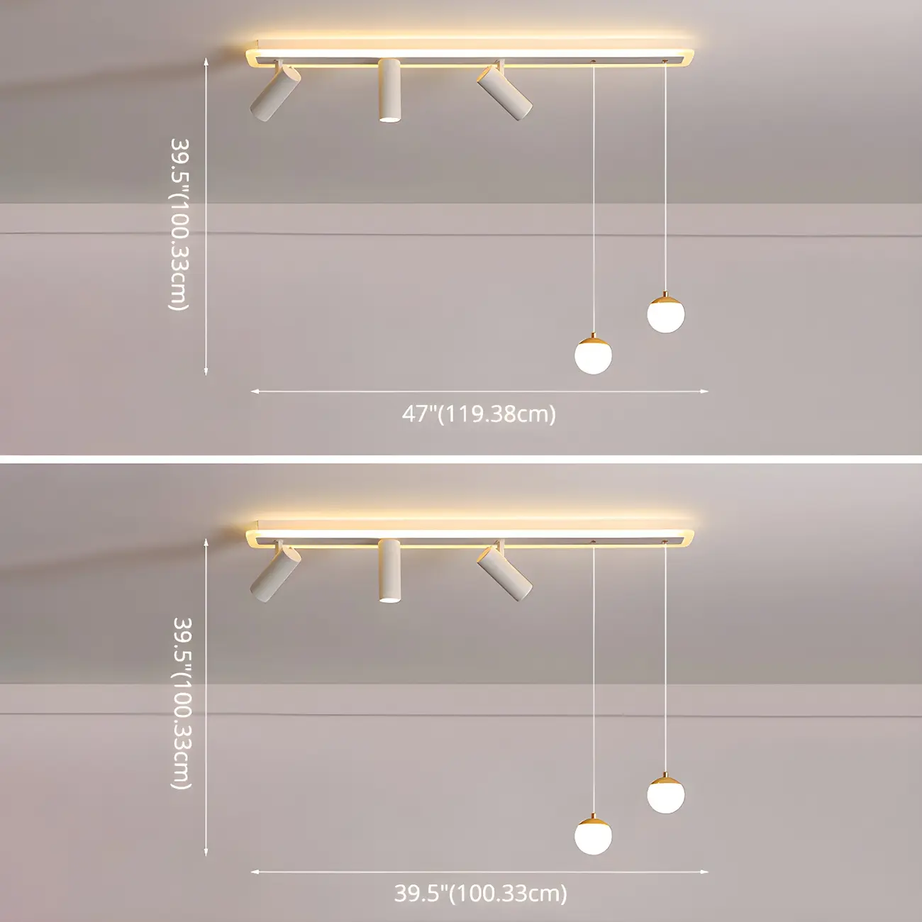 Modern White Metal LED Island Light Globe Pendant Image - 11 | homeyfad