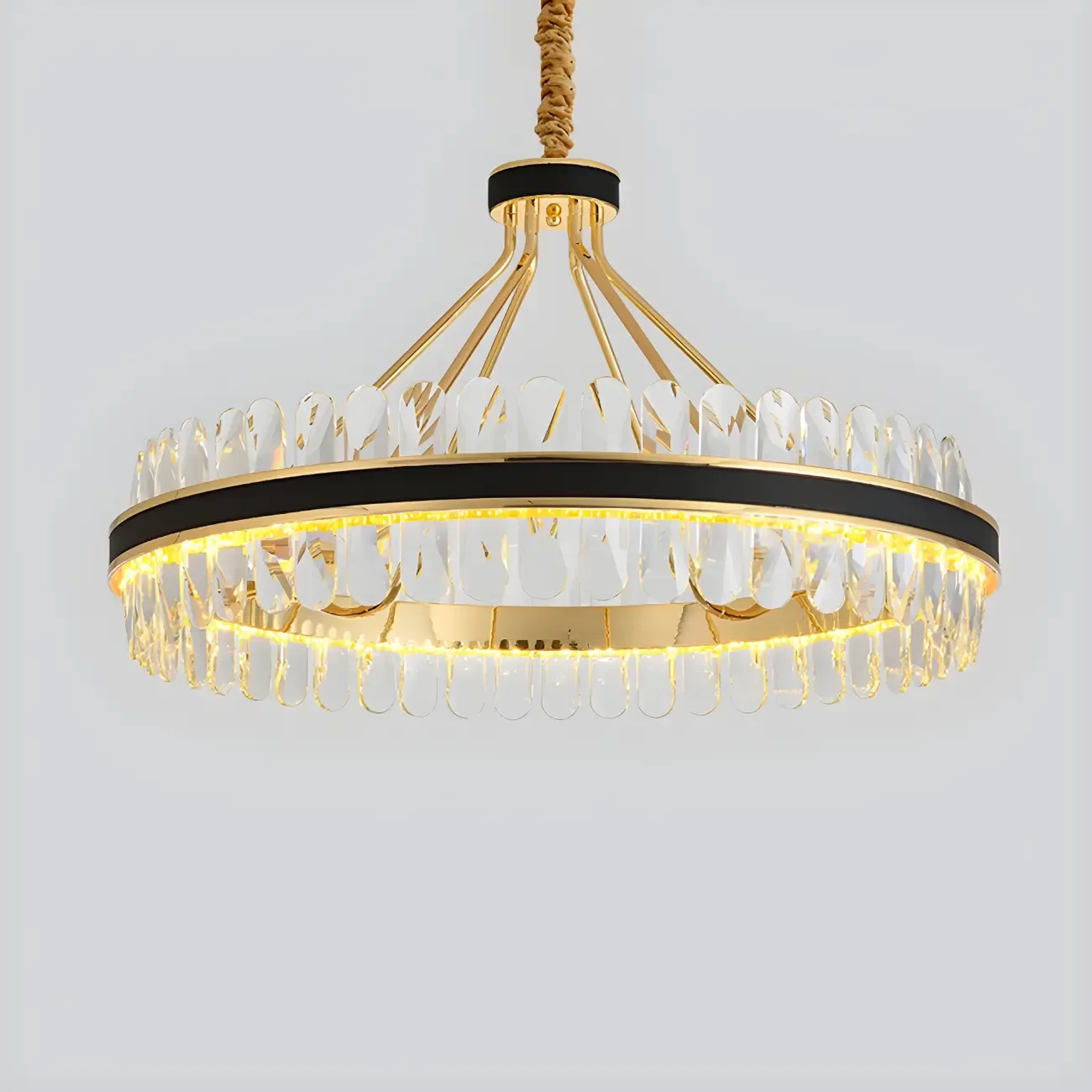 Luxury Modern 1/2-Tier Crystal Chandelier for Kitchen Image - 4