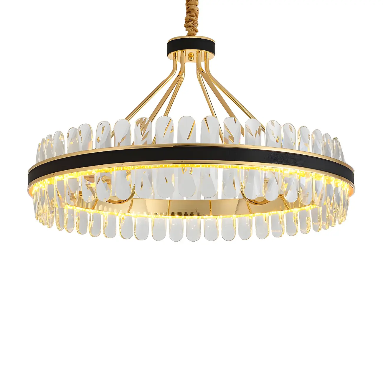 Luxury Modern 1/2-Tier Crystal Chandelier for Kitchen Image - 8 | homeyfad