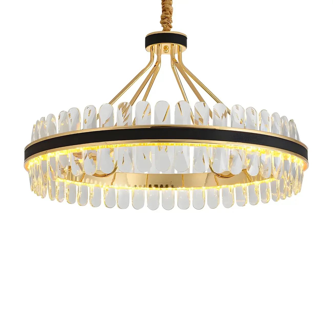 Luxury Modern 1/2-Tier Crystal Chandelier for Kitchen Image - 8