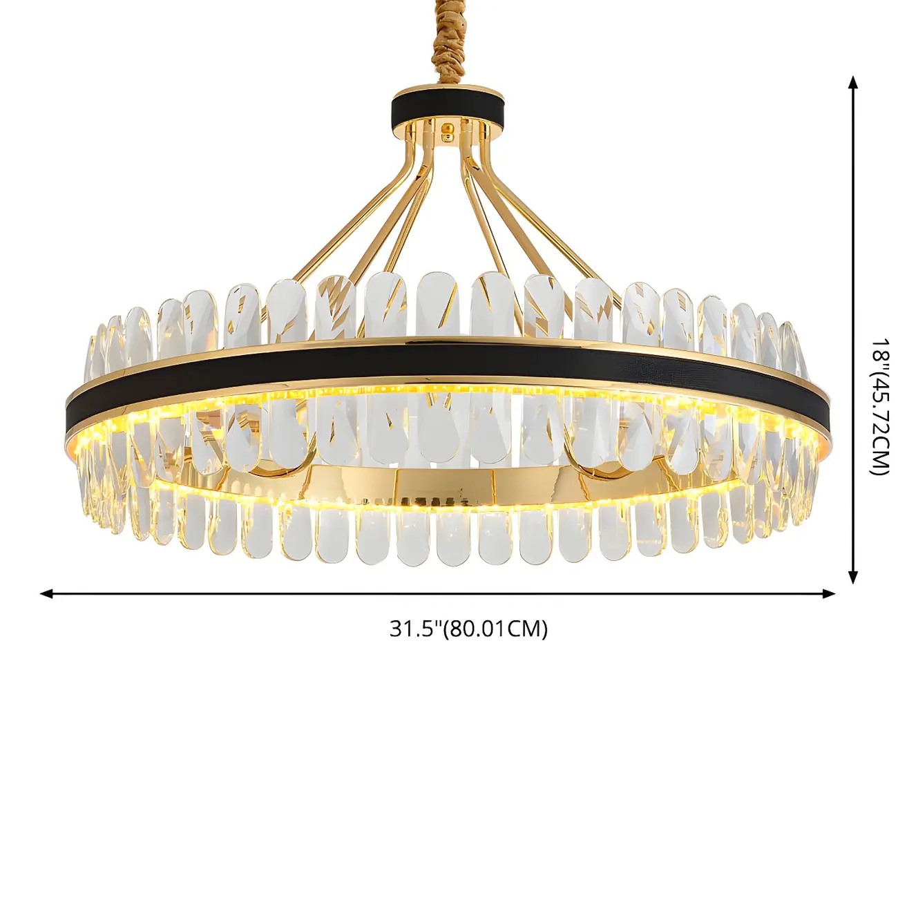 Luxury Modern 1/2-Tier Crystal Chandelier for Kitchen Image - 9 | homeyfad