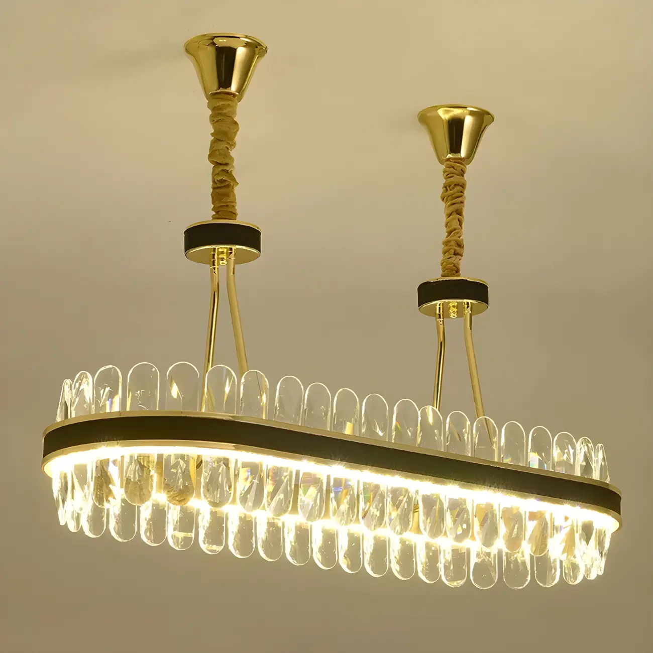 Luxury Modern 1/2-Tier Crystal Chandelier for Kitchen Image - 12 | homeyfad