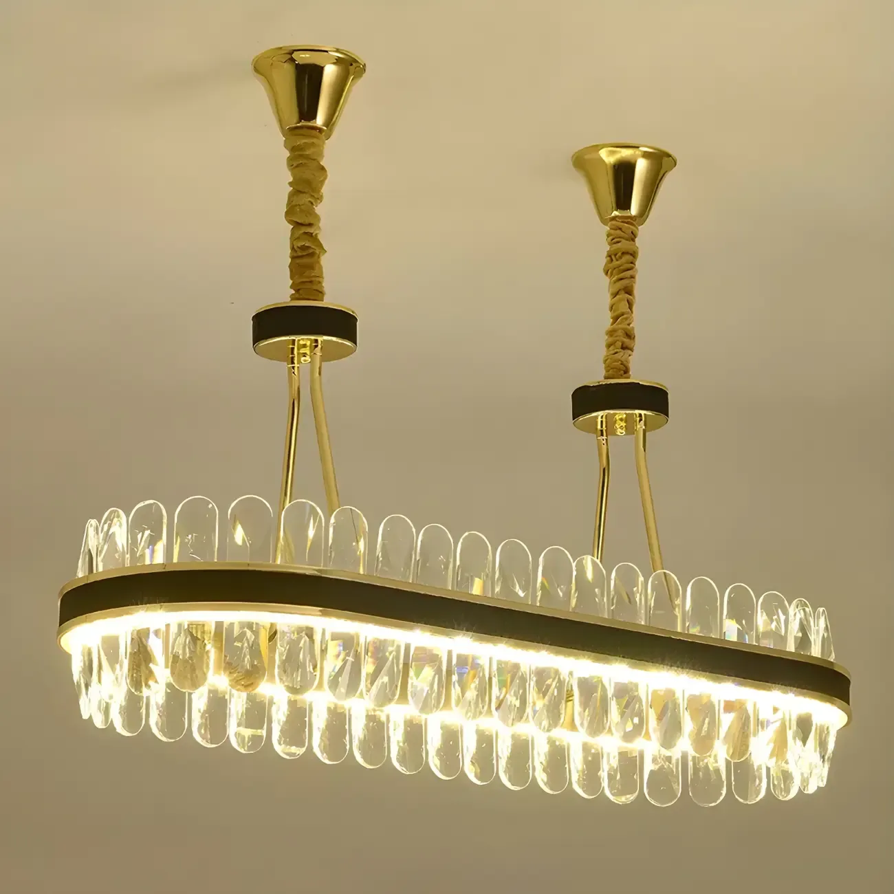 Luxury Modern 1/2-Tier Crystal Chandelier for Kitchen Image - 12