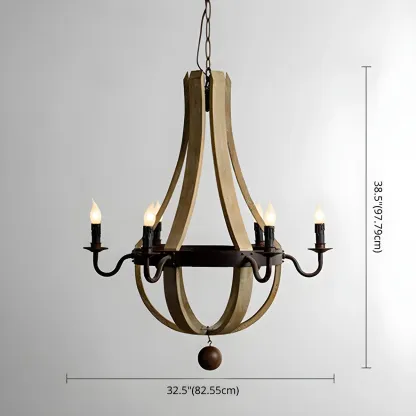 Modern Mid Century Orb Chandelier with Stone Candelabra Image - 10