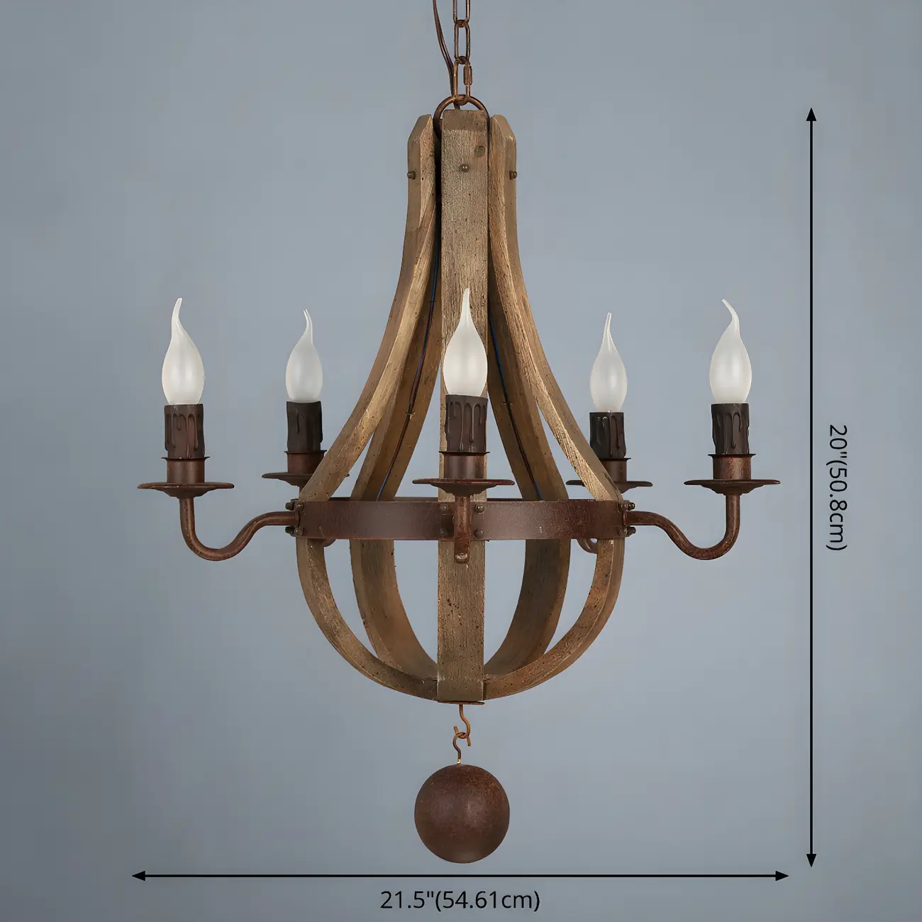 Modern Mid Century Orb Chandelier with Stone Candelabra Image - 13 | homeyfad