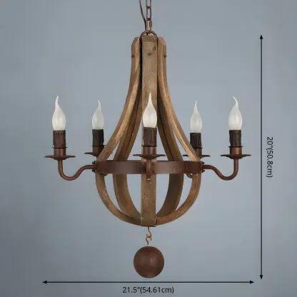 Modern Mid Century Orb Chandelier with Stone Candelabra Image - 13