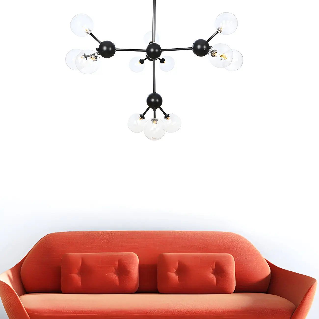 Industrial Glass Sphere Chandelier for Dining Room Image - 45 | homeyfad