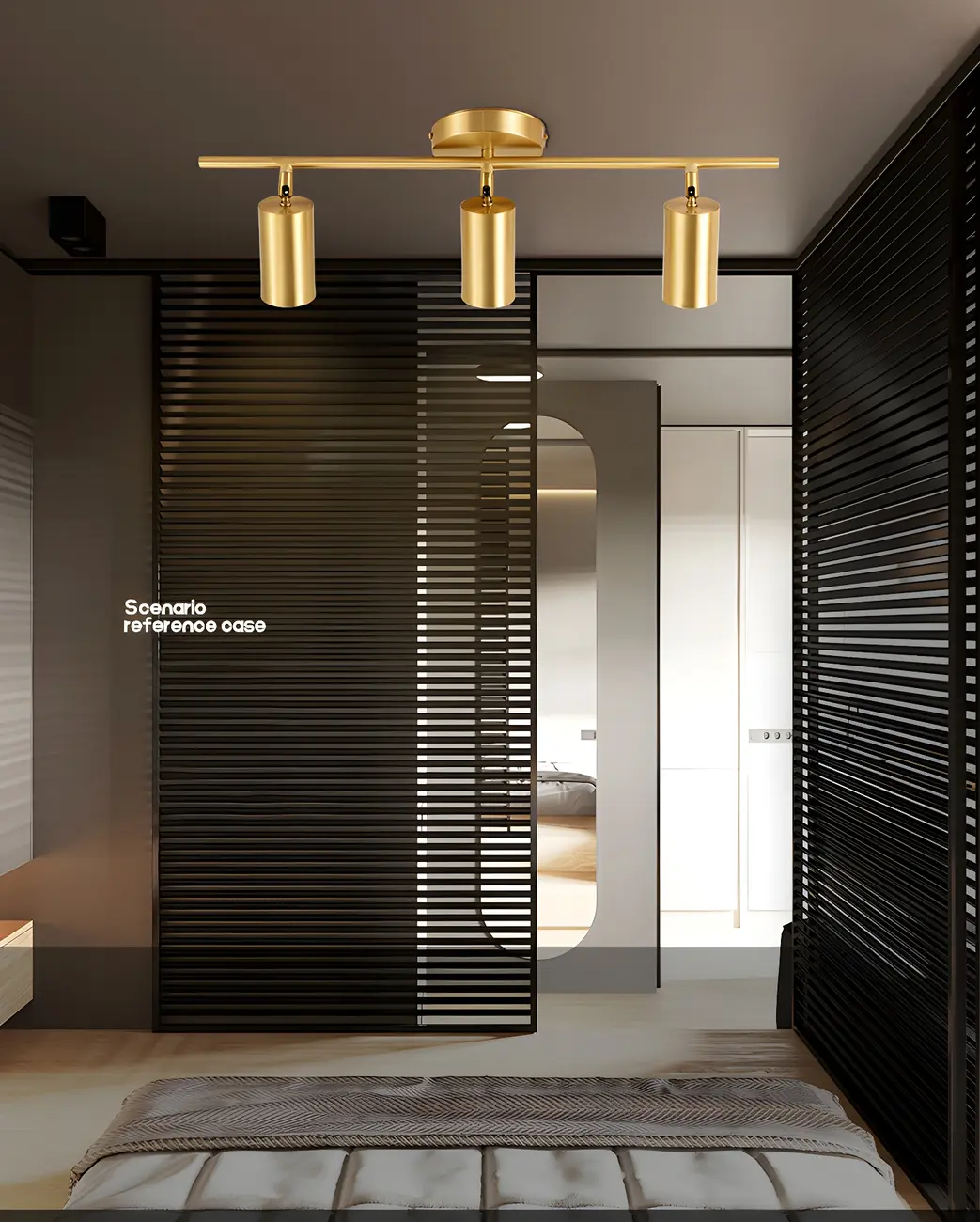 4 Light Gold Track Lighting with Adjustable Heads | homeyfad