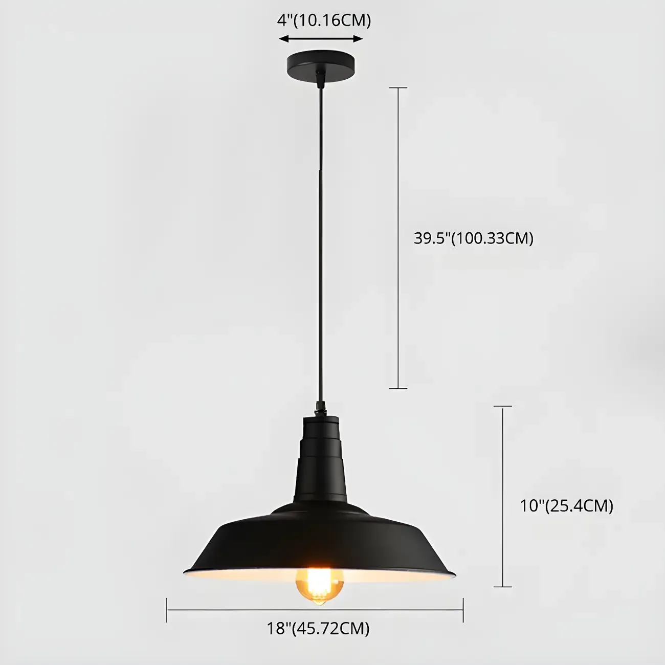 Stylish Industrial Metal Hanging Pendant Light for Kitchen