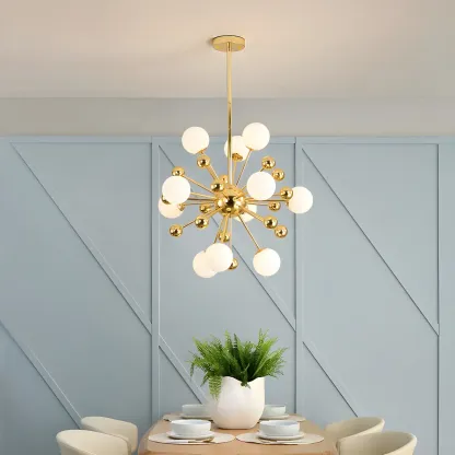 Modern Sphere Glass Chandelier for Dining Room Image - 3
