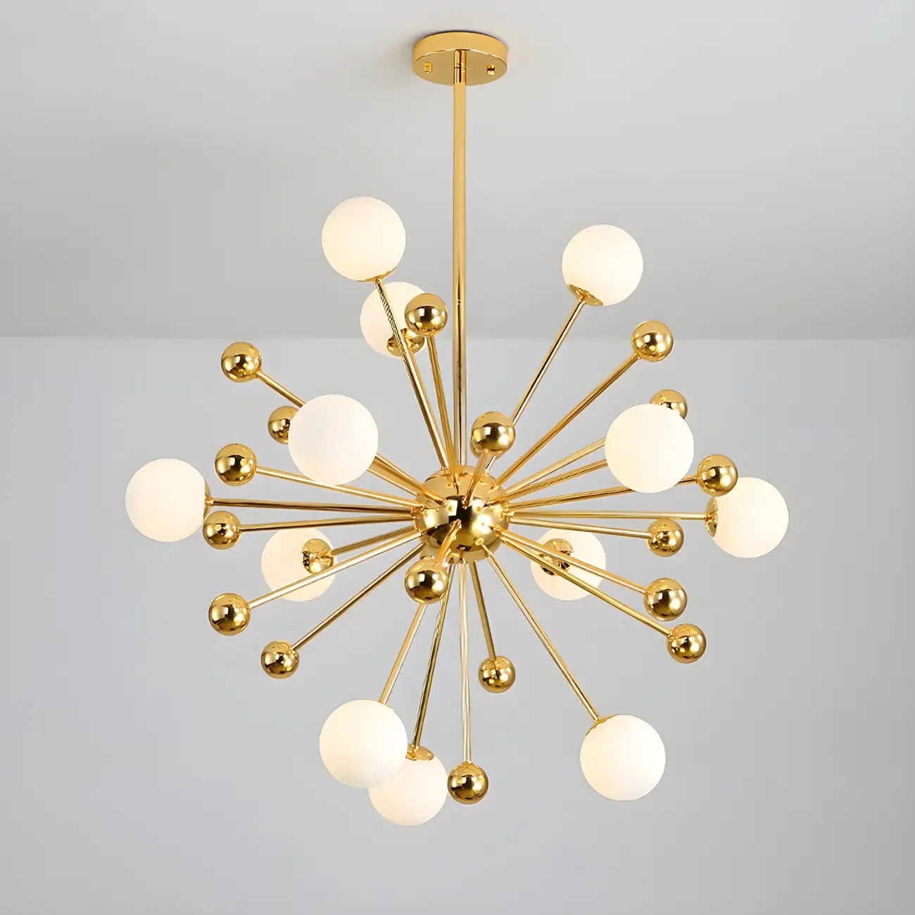 Modern Sphere Glass Chandelier for Dining Room Image - 1