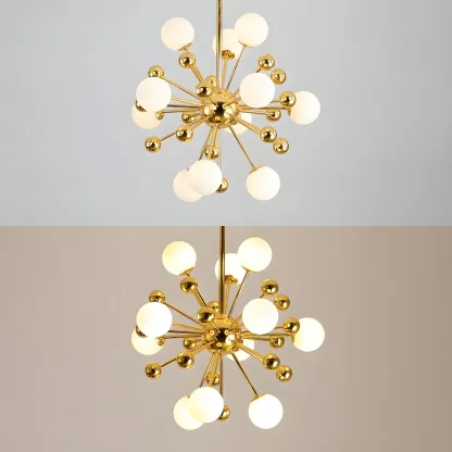 Modern Sphere Glass Chandelier for Dining Room Image - 10