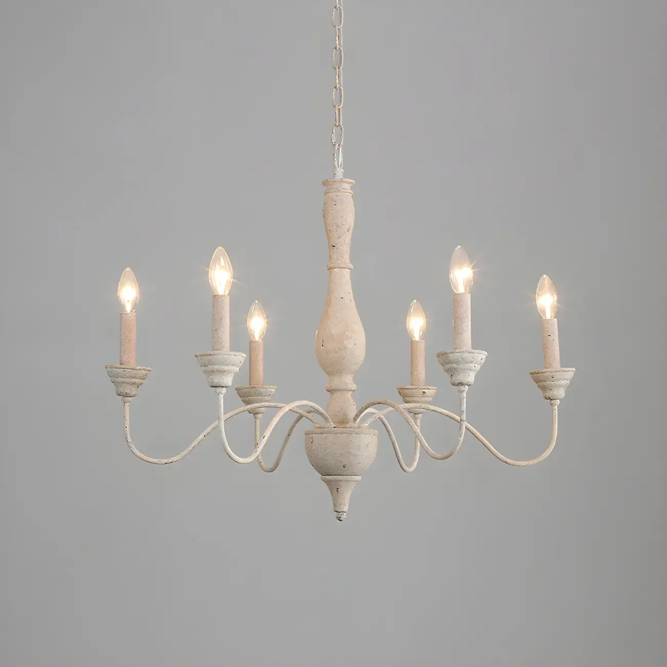 Rustic Wood Chandelier with Metal Accents for Living Room Image - 8