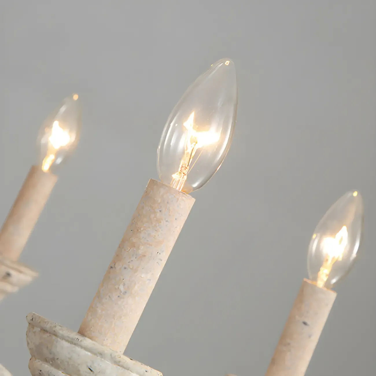 Rustic Wood Chandelier with Metal Accents for Living Room Image - 16