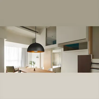 Industrial Black Bowl Shade Pendant Light for Kitchen Image - 10