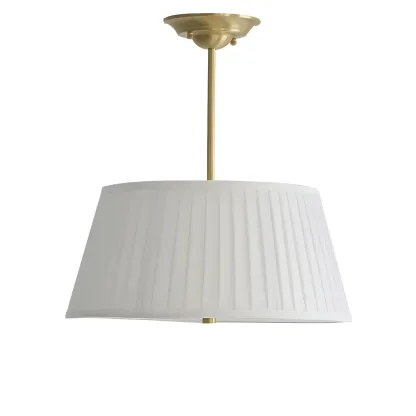 Fixture Minimalist-Style Metal Pleated Lampshade Chandelier Image - 3