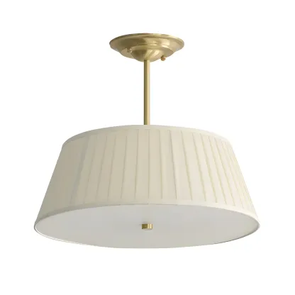 Fixture Minimalist-Style Metal Pleated Lampshade Chandelier Image - 8