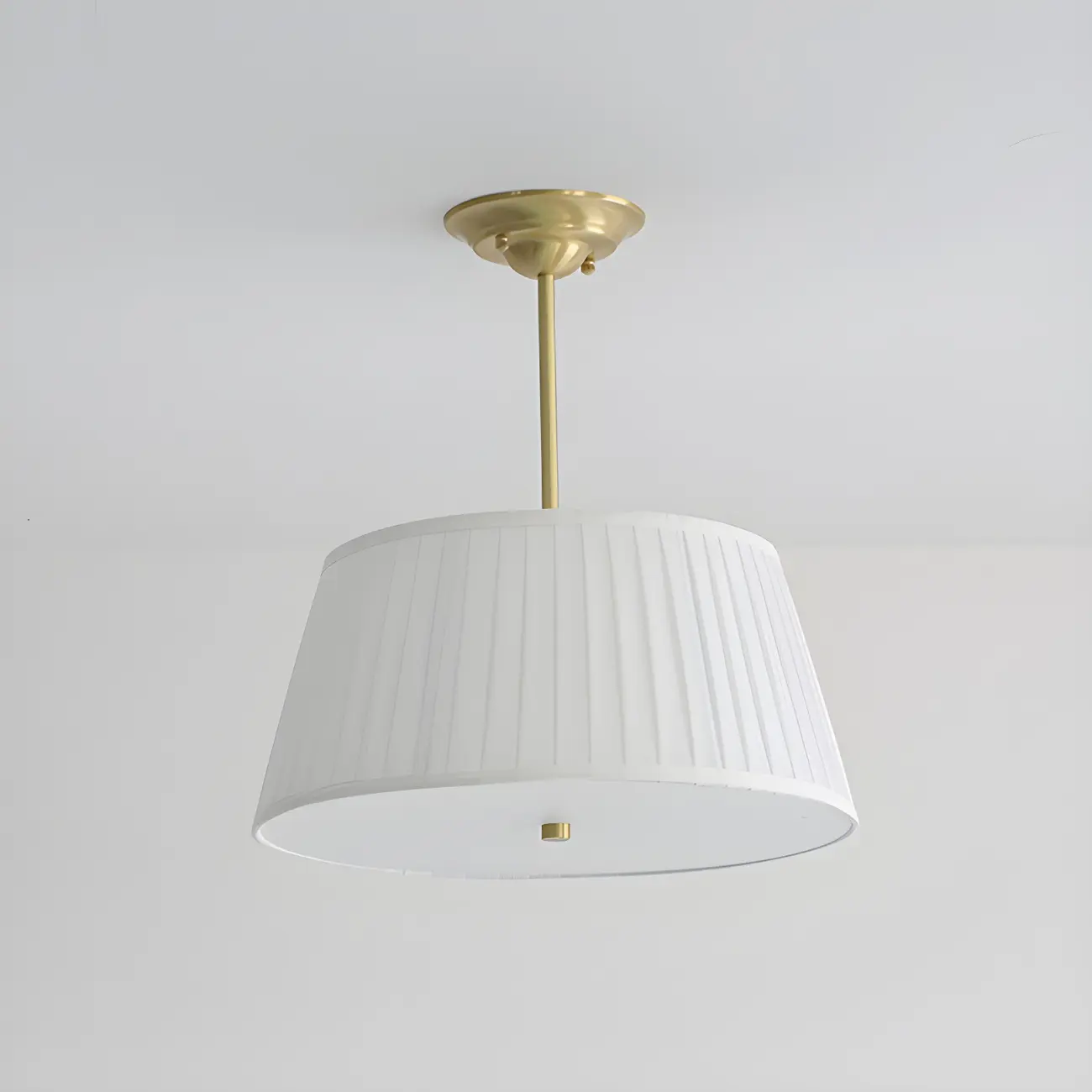 Fixture Minimalist-Style Metal Pleated Lampshade Chandelier Image - 14 | homeyfad