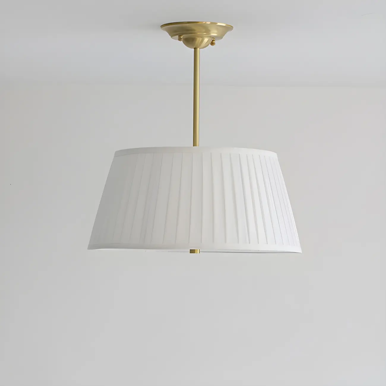 Fixture Minimalist-Style Metal Pleated Lampshade Chandelier Image - 15 | homeyfad