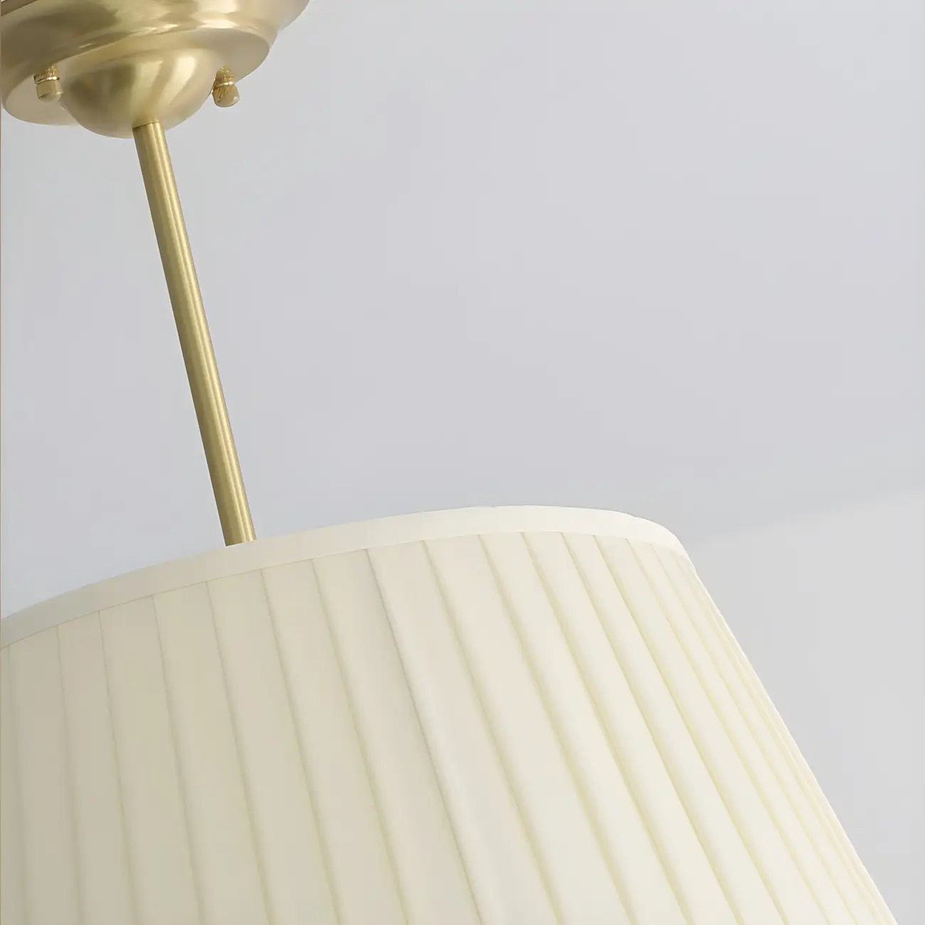 Fixture Minimalist-Style Metal Pleated Lampshade Chandelier Image - 16 | homeyfad