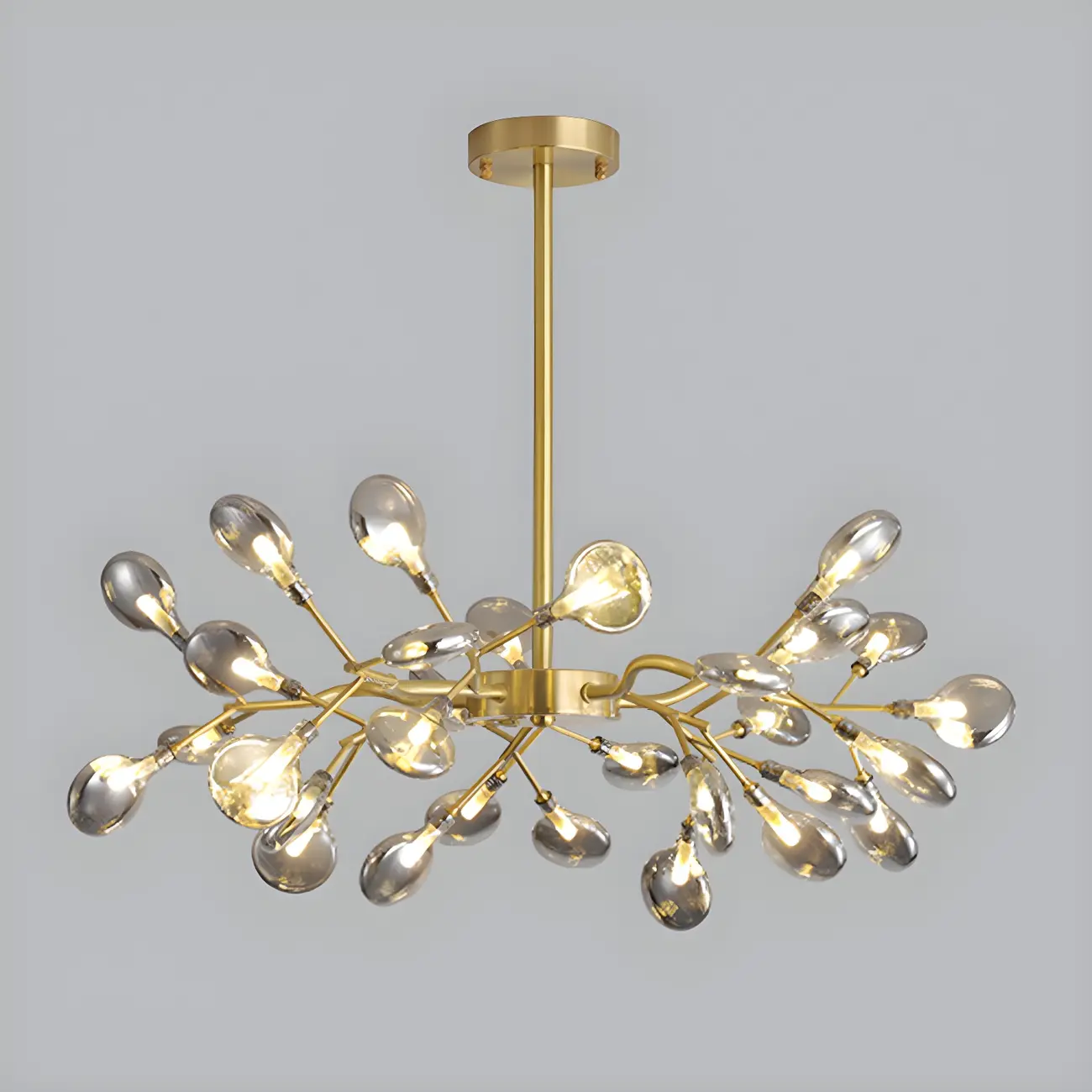 Modern Gold Metal Fireflies Island Pendant Light Image - 7 | homeyfad