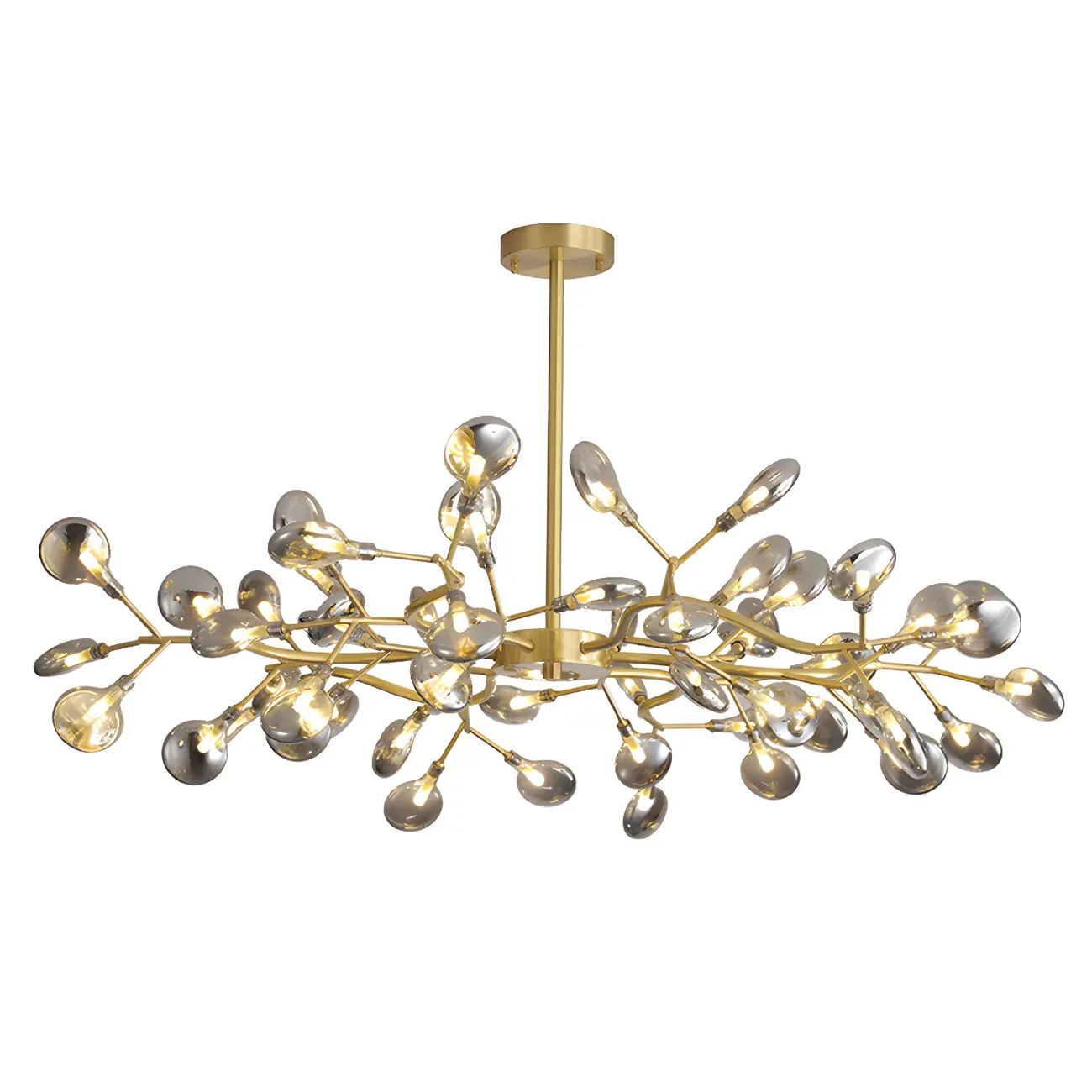 Modern Gold Metal Fireflies Island Pendant Light Image - 9 | homeyfad