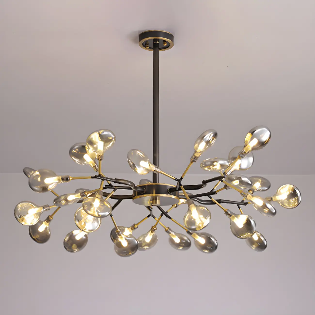 Modern Gold Metal Fireflies Island Pendant Light Image - 15 | homeyfad