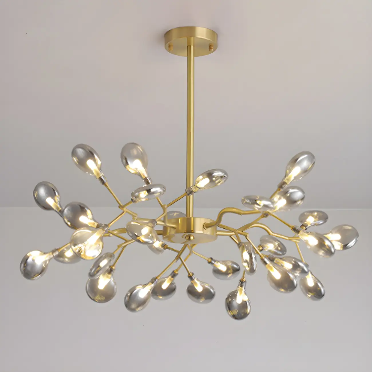 Modern Gold Metal Fireflies Island Pendant Light Image - 16 | homeyfad