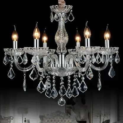 Glamorous Traditional Crystal Candelabra Chandelier  Image - 2