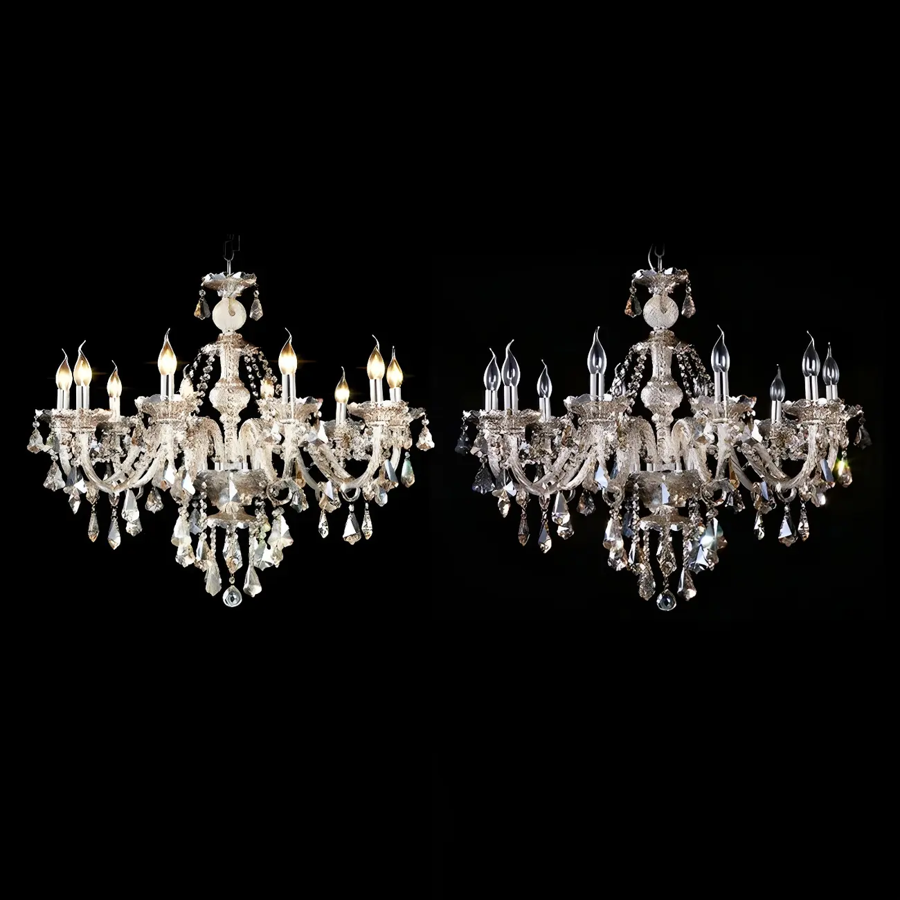 Glamorous Traditional Crystal Candelabra Chandelier  Image - 13 | homeyfad