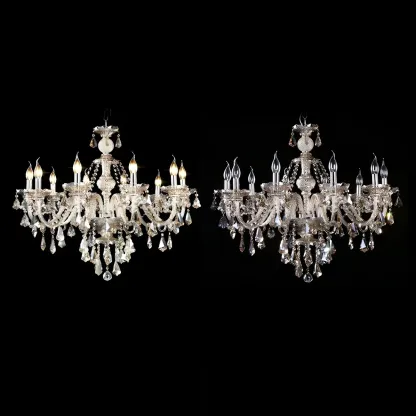 Glamorous Traditional Crystal Candelabra Chandelier  Image - 13