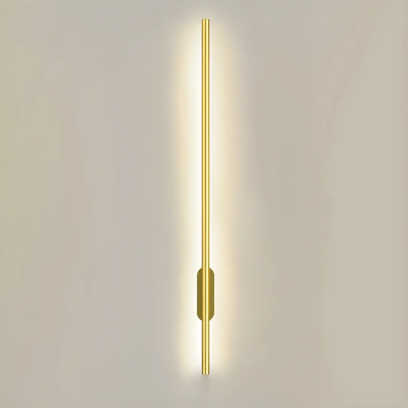 Modern 3 Dimming Wall Sconce LED Light Gold Linear for Living Image - 9