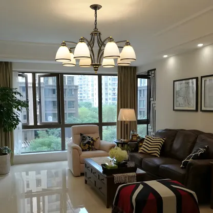 Sputnik Frosted Glass Chandelier Pendant Light Vintage Living Room Chandelier Lighting