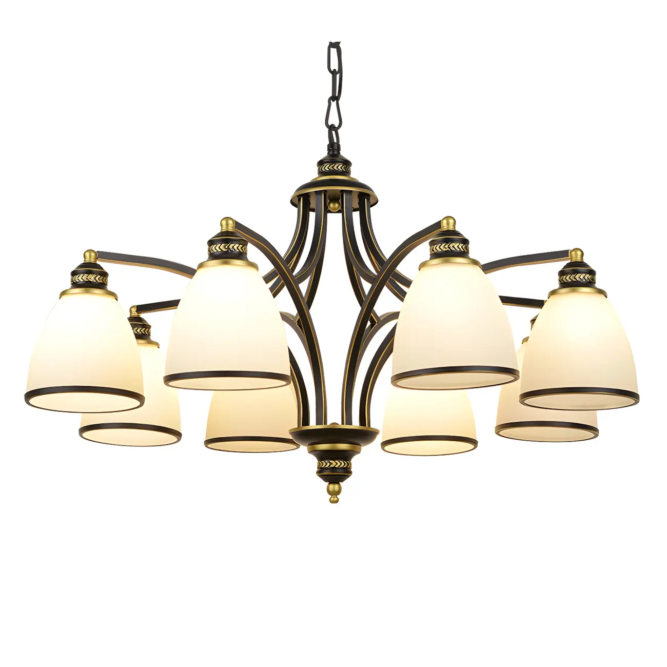 Sputnik Frosted Glass Chandelier Pendant Light Vintage Living Room Chandelier Lighting | homeyfad