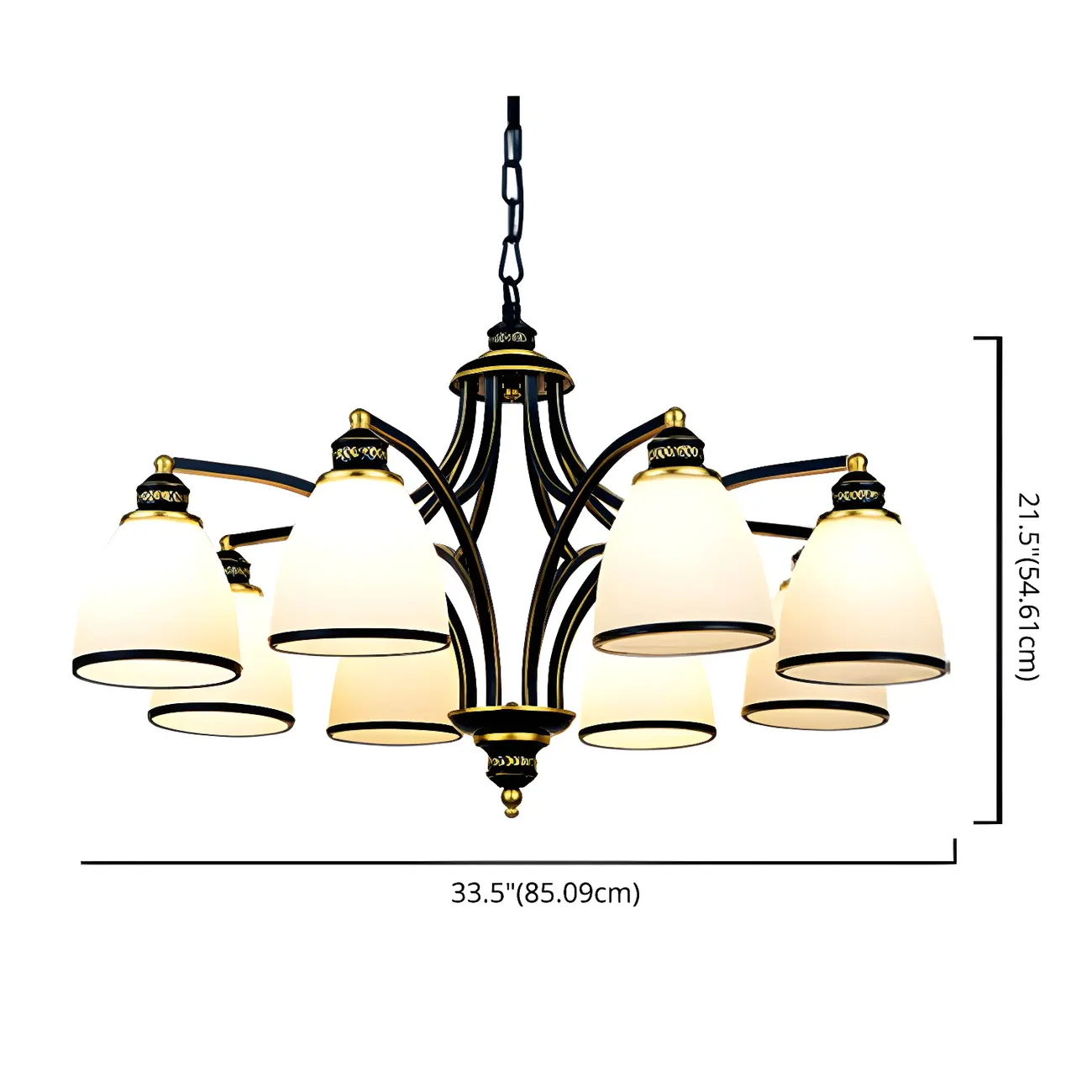 Sputnik Frosted Glass Chandelier Pendant Light Vintage Living Room Chandelier Lighting | homeyfad